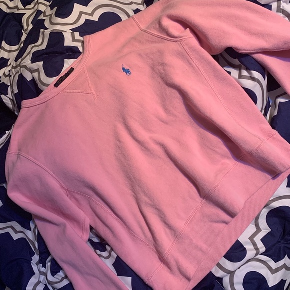 Baby Pink Polo Sweatshirt - Picture 1 of 2